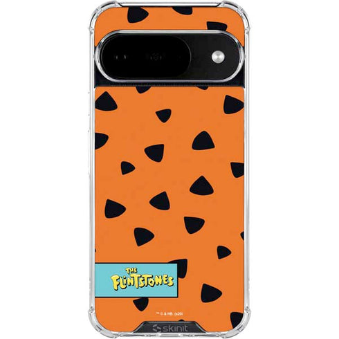 The Flinstones Fred Flintstone Outfit Pattern Google Pixel 10 Clear Case